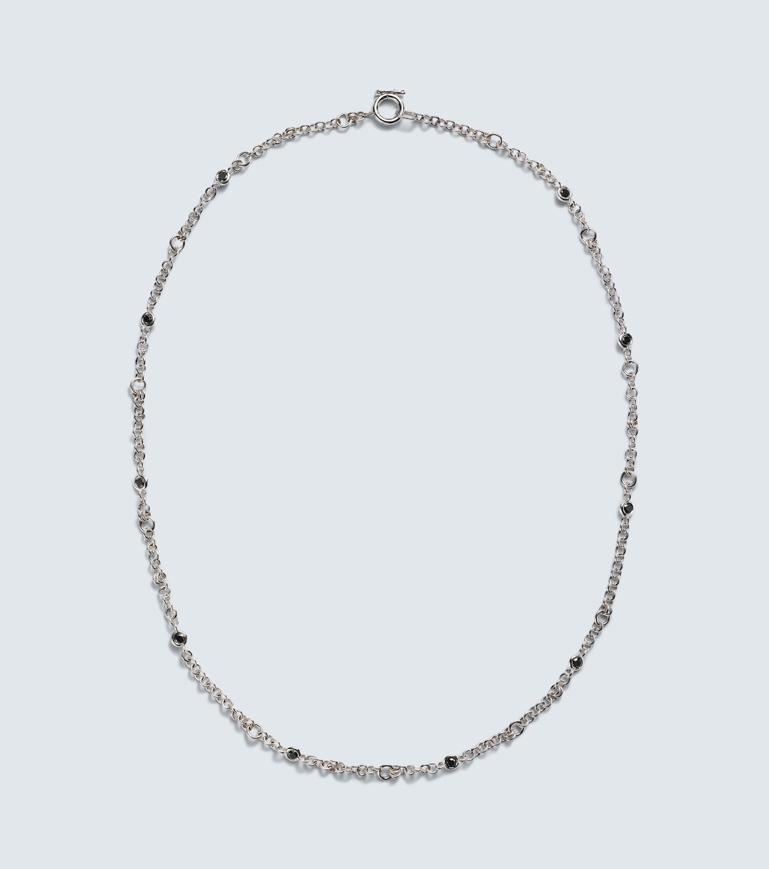 Collana Gravity Estrella in argento bagnato in oro 18kt con diamanti | Spinelli Kilcollin