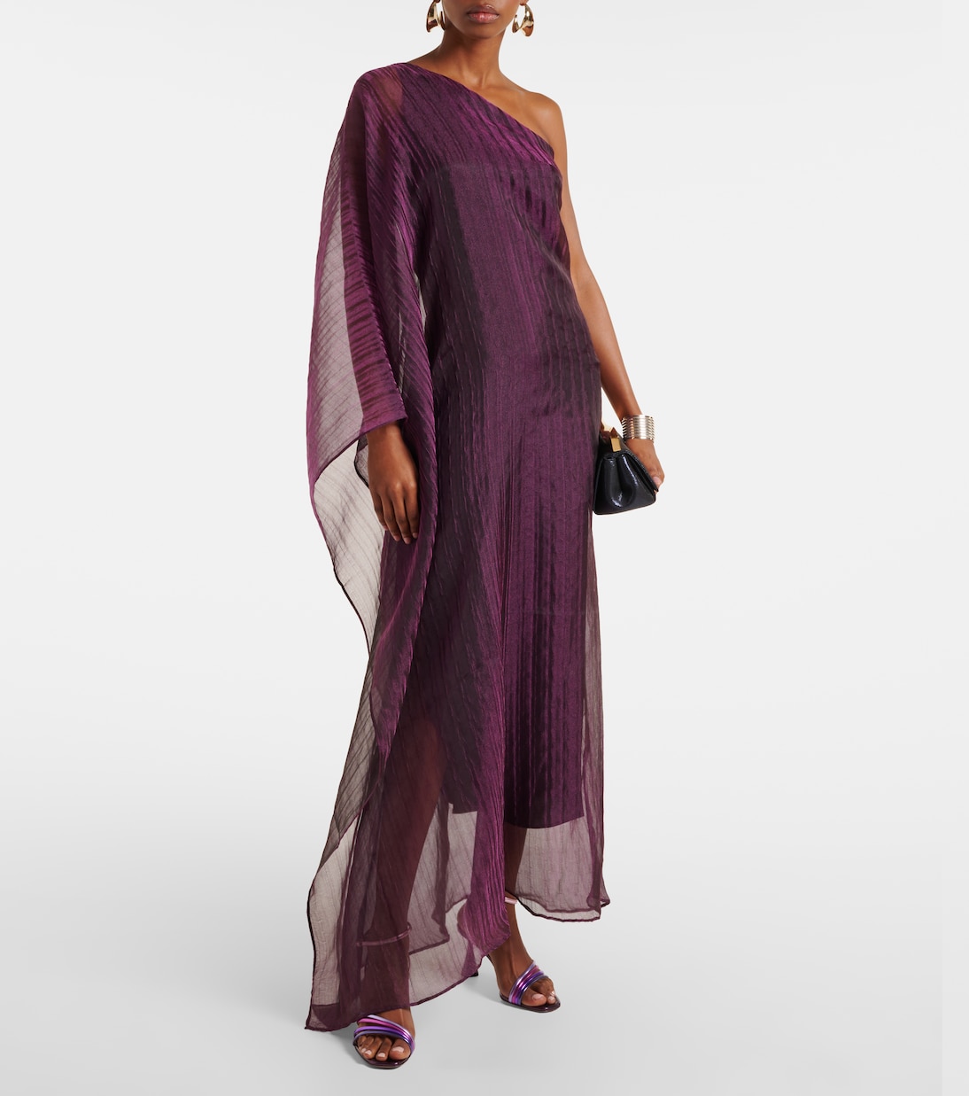 One-Shoulder-Robe Betsy aus Cady | Taller Marmo