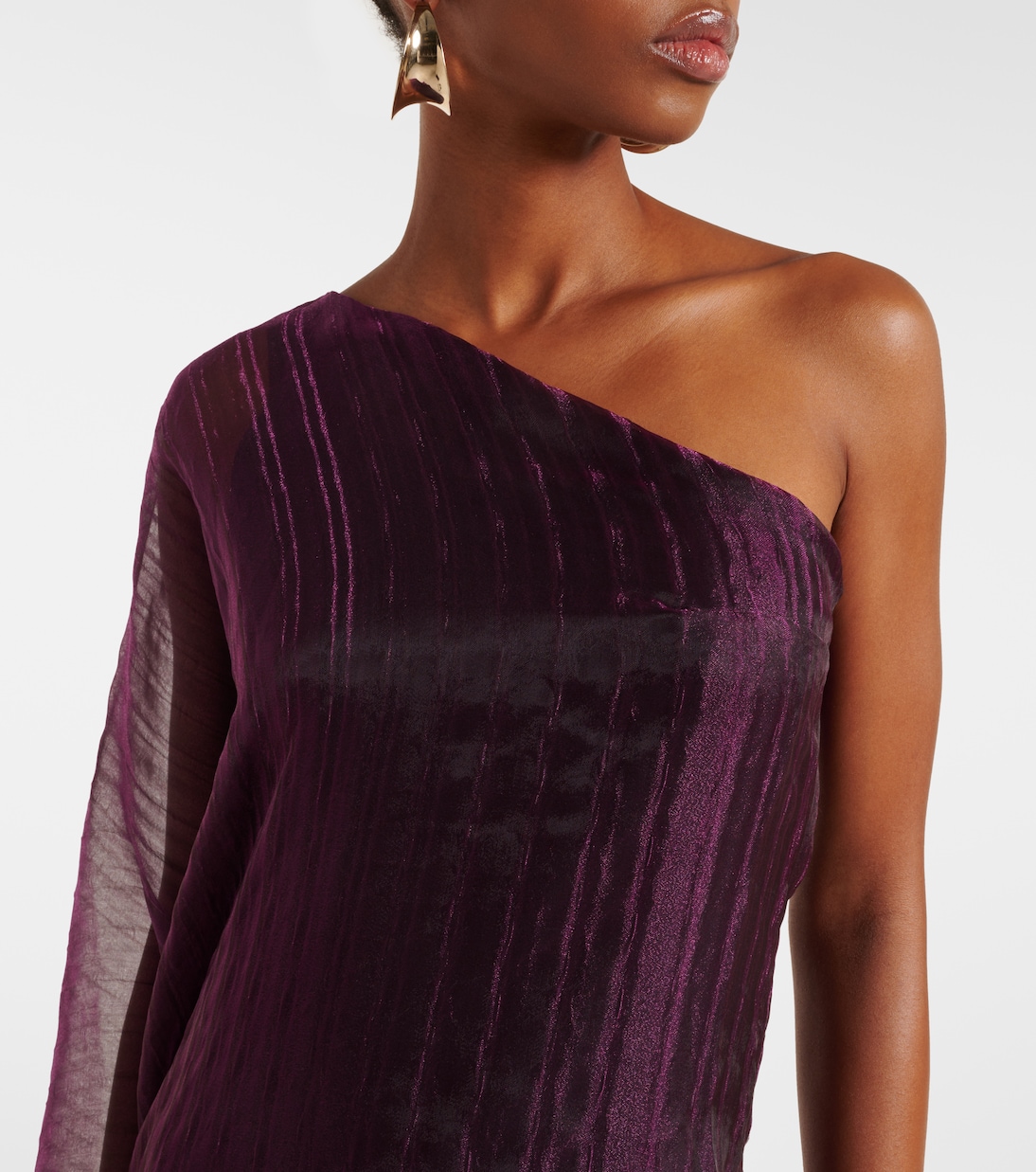 One-Shoulder-Robe Betsy aus Cady | Taller Marmo