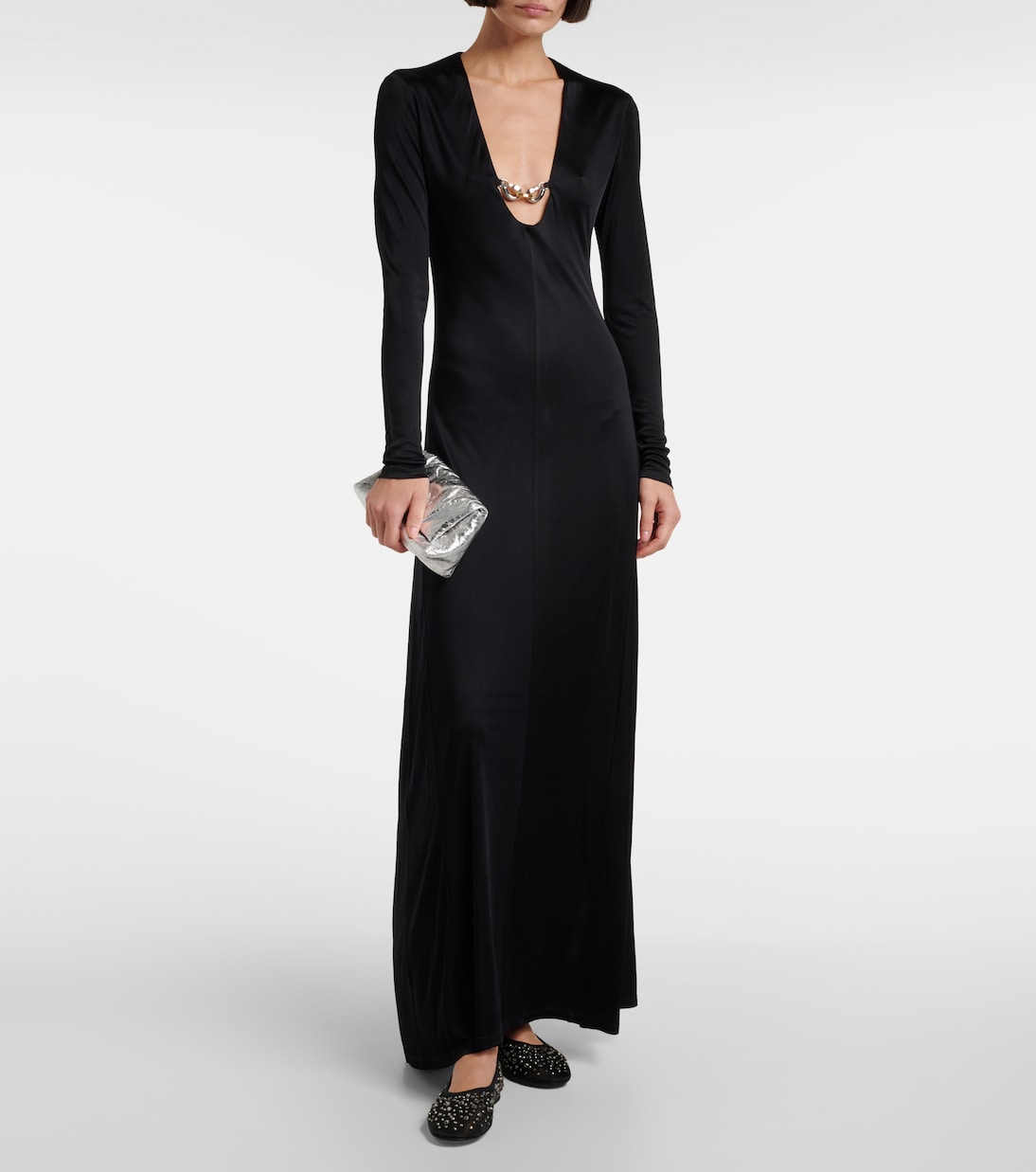 Crystal-embellished mesh ballet flats | Tory Burch