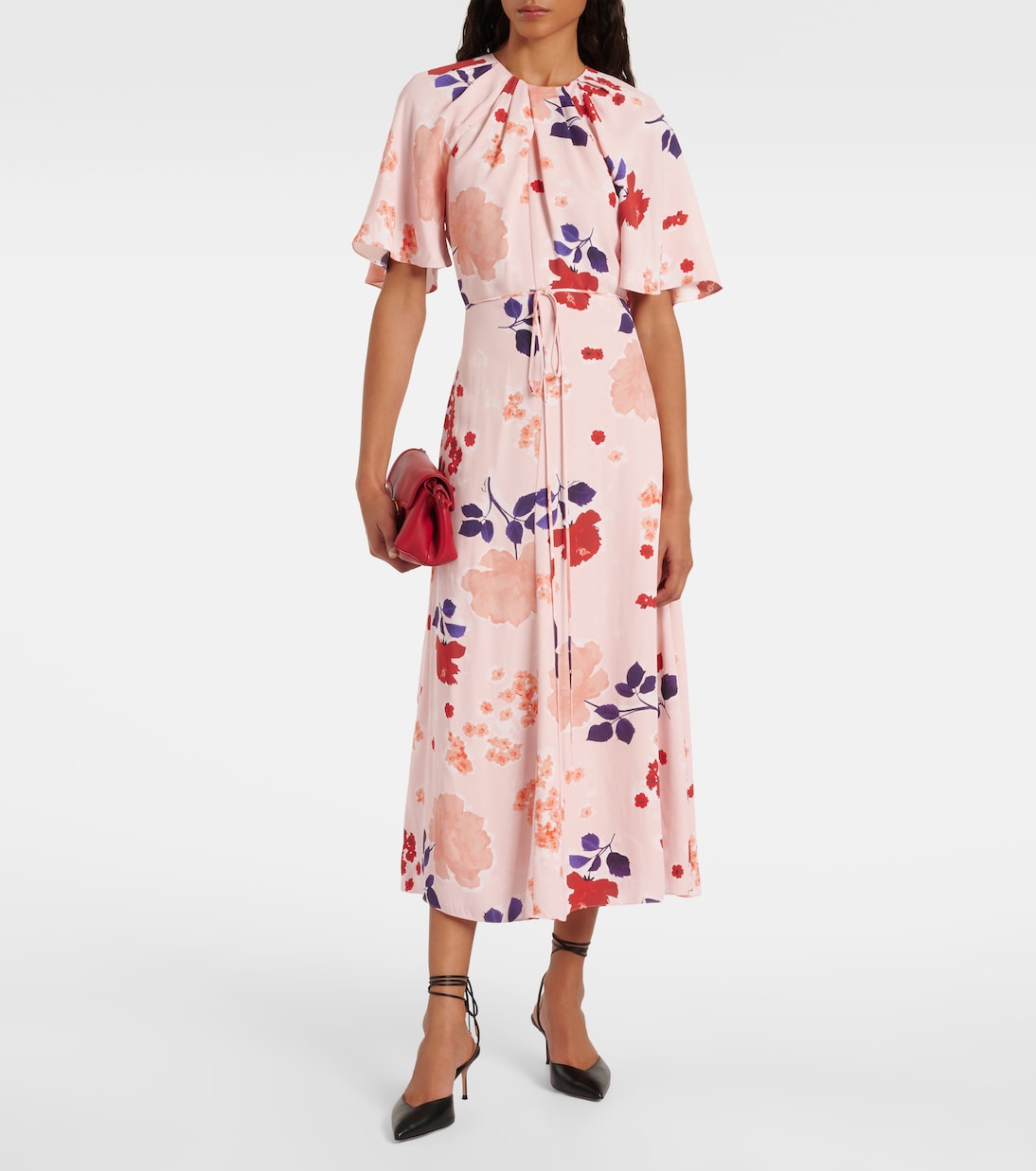 Robe chemise à fleurs | Erdem
