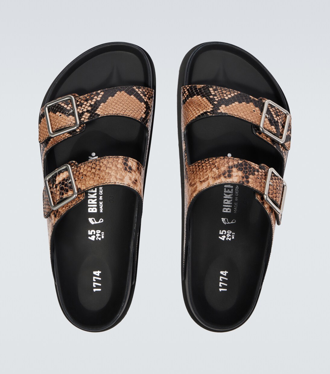 Arizona snake-effect leather sandals | Birkenstock 1774