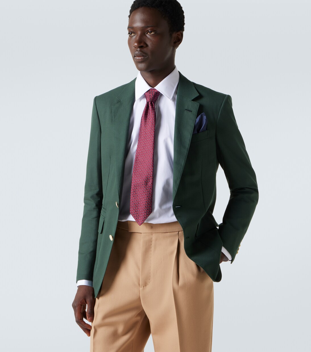 Silk jacquard tie | Charvet