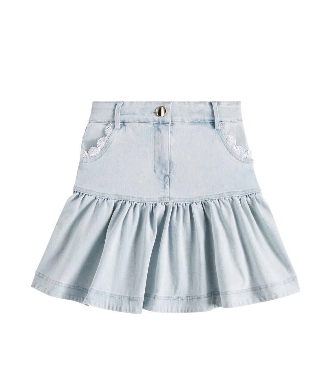 Jeansrock mit Spitze | Petite Amalie  