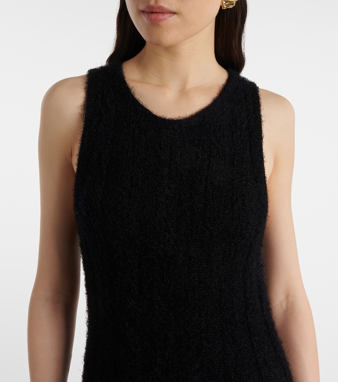 Abito lungo Fiore in seta e cashmere | Khaite