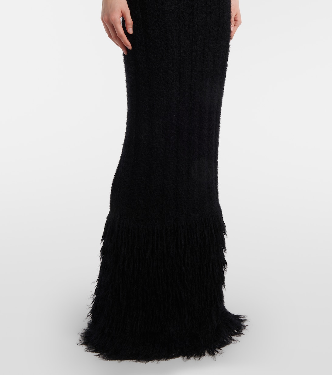 Abito lungo Fiore in seta e cashmere | Khaite