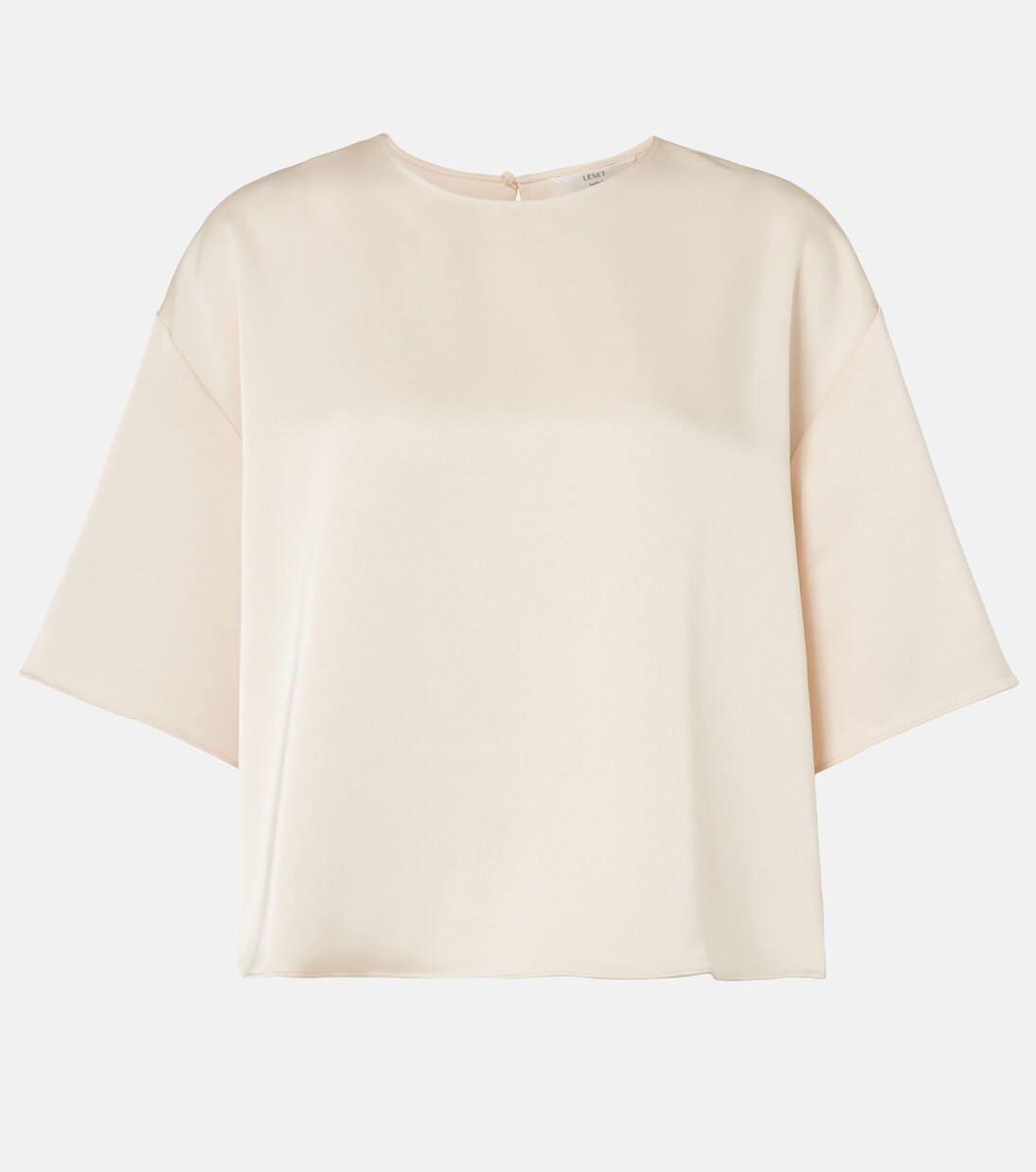 T-shirt oversize Barb en satin | Leset