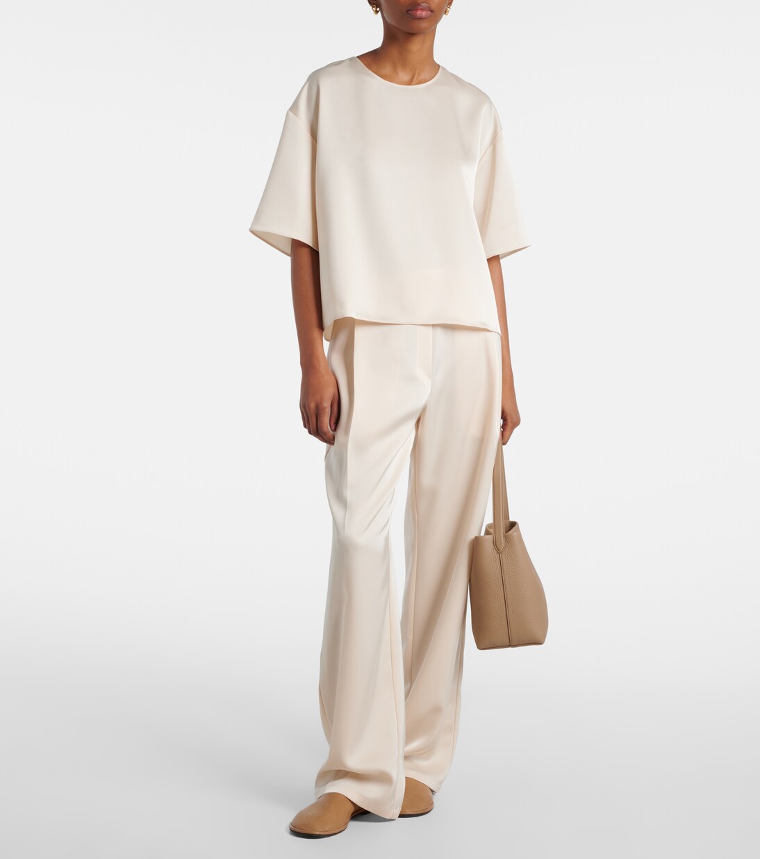 T-shirt oversize Barb en satin | Leset