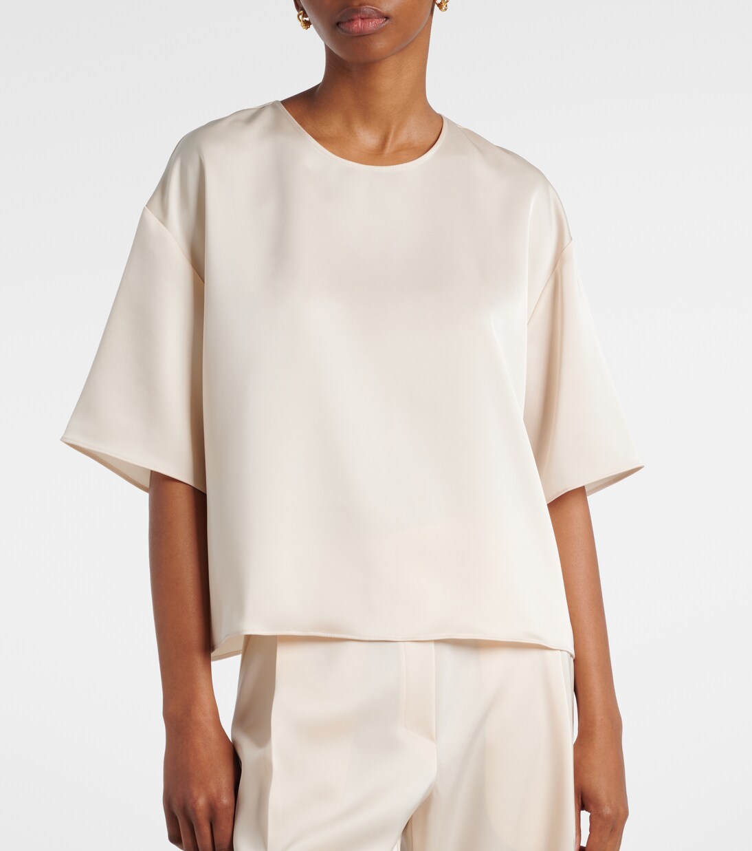 T-shirt oversize Barb en satin | Leset