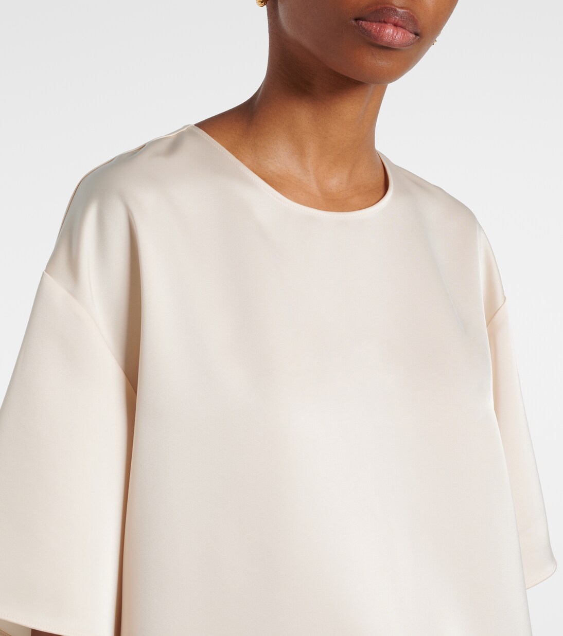 T-shirt oversize Barb en satin | Leset