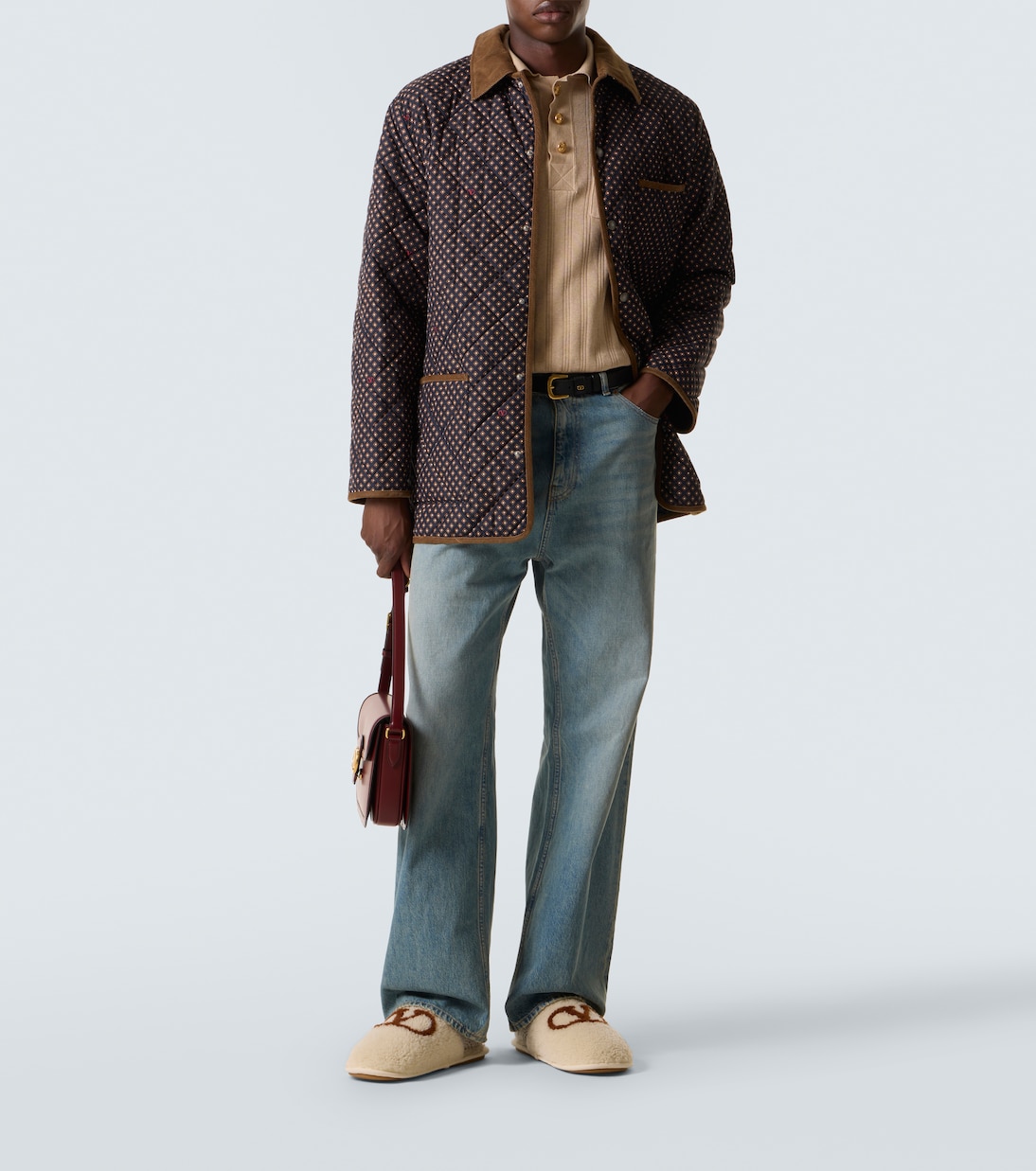 Slippers VLogo de borrego | Valentino Garavani