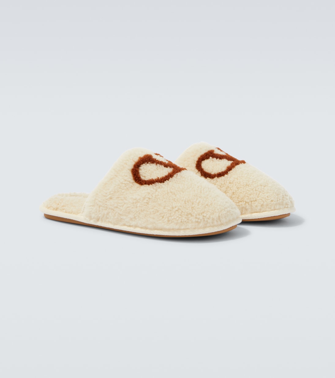 Slippers VLogo de borrego | Valentino Garavani