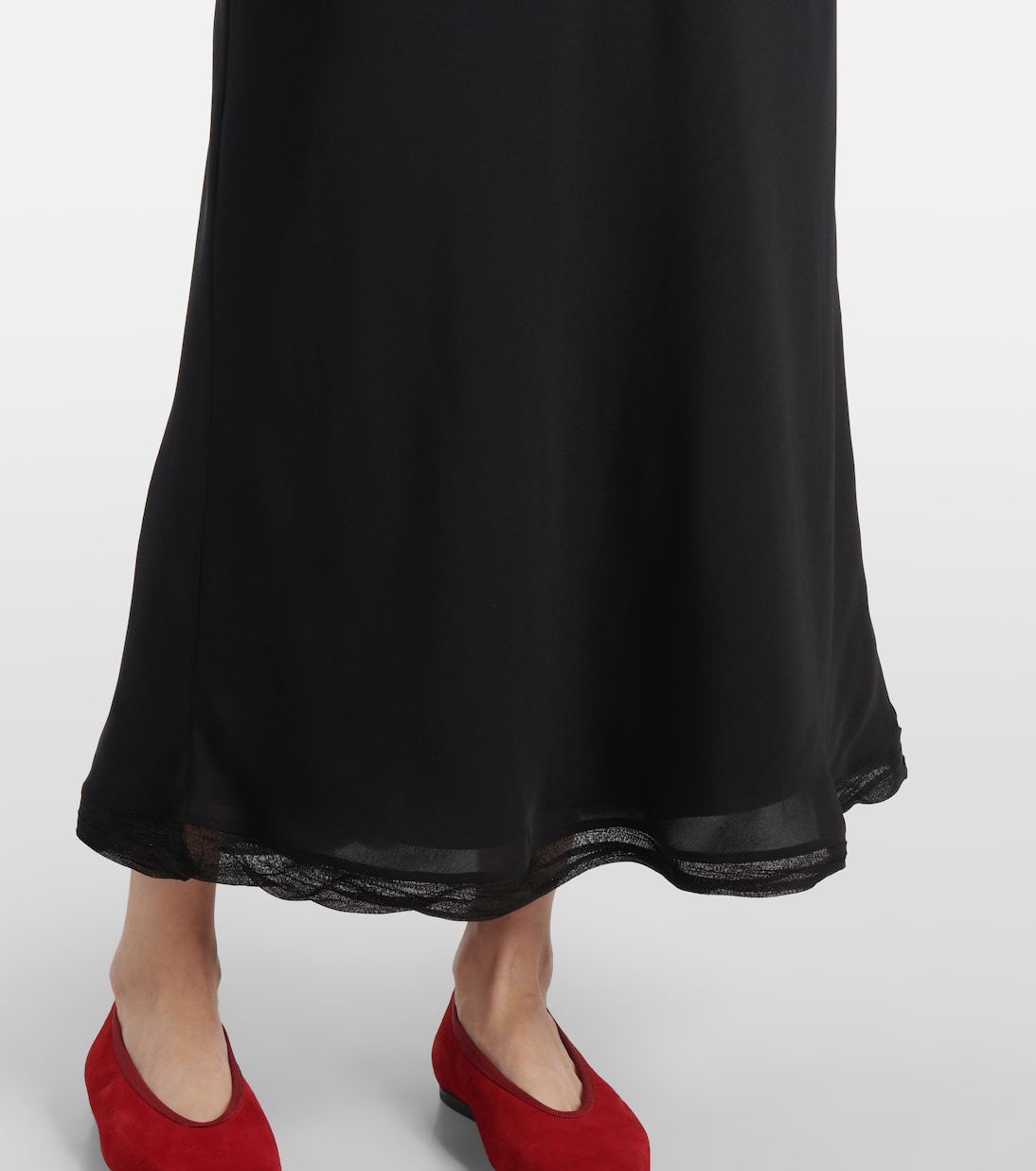 Robe midi en satin de soie | Toteme