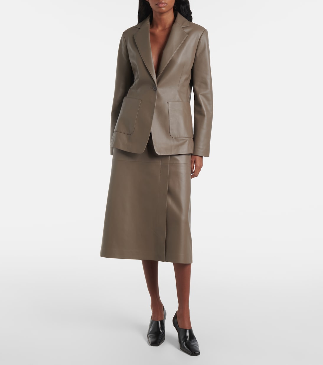 Midirock aus Leder | Joseph