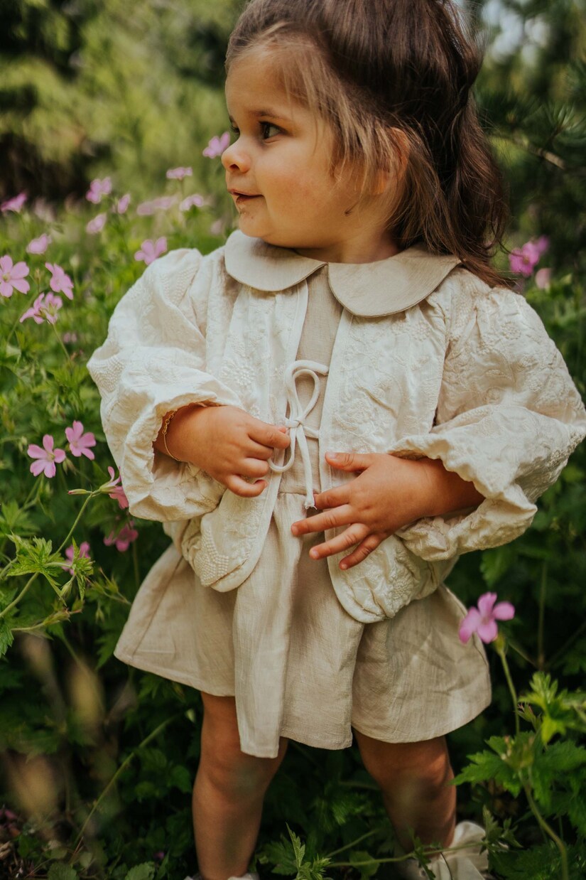 Baby Kleid Tulie aus einem Hanfgemisch | Donsje