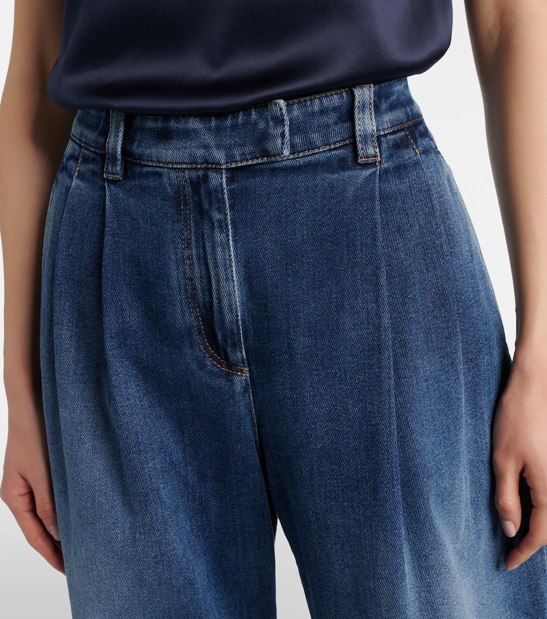 Mid-Rise Wide-Leg Jeans | Brunello Cucinelli