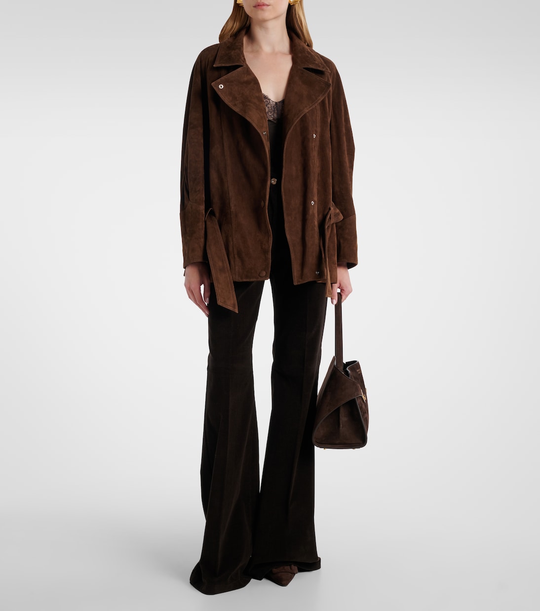 Jacke Buffy aus Veloursleder | Nour Hammour