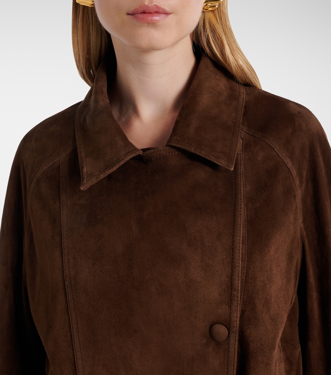 Jacke Buffy aus Veloursleder | Nour Hammour