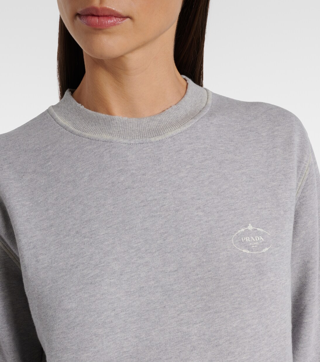 Cotton jersey sweatshirt | Prada