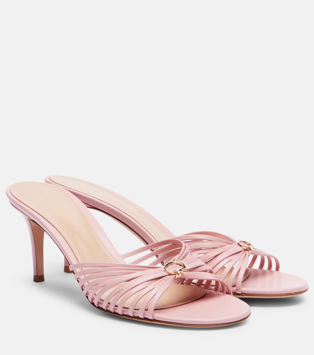 Vyna 70 leather mules | Gianvito Rossi