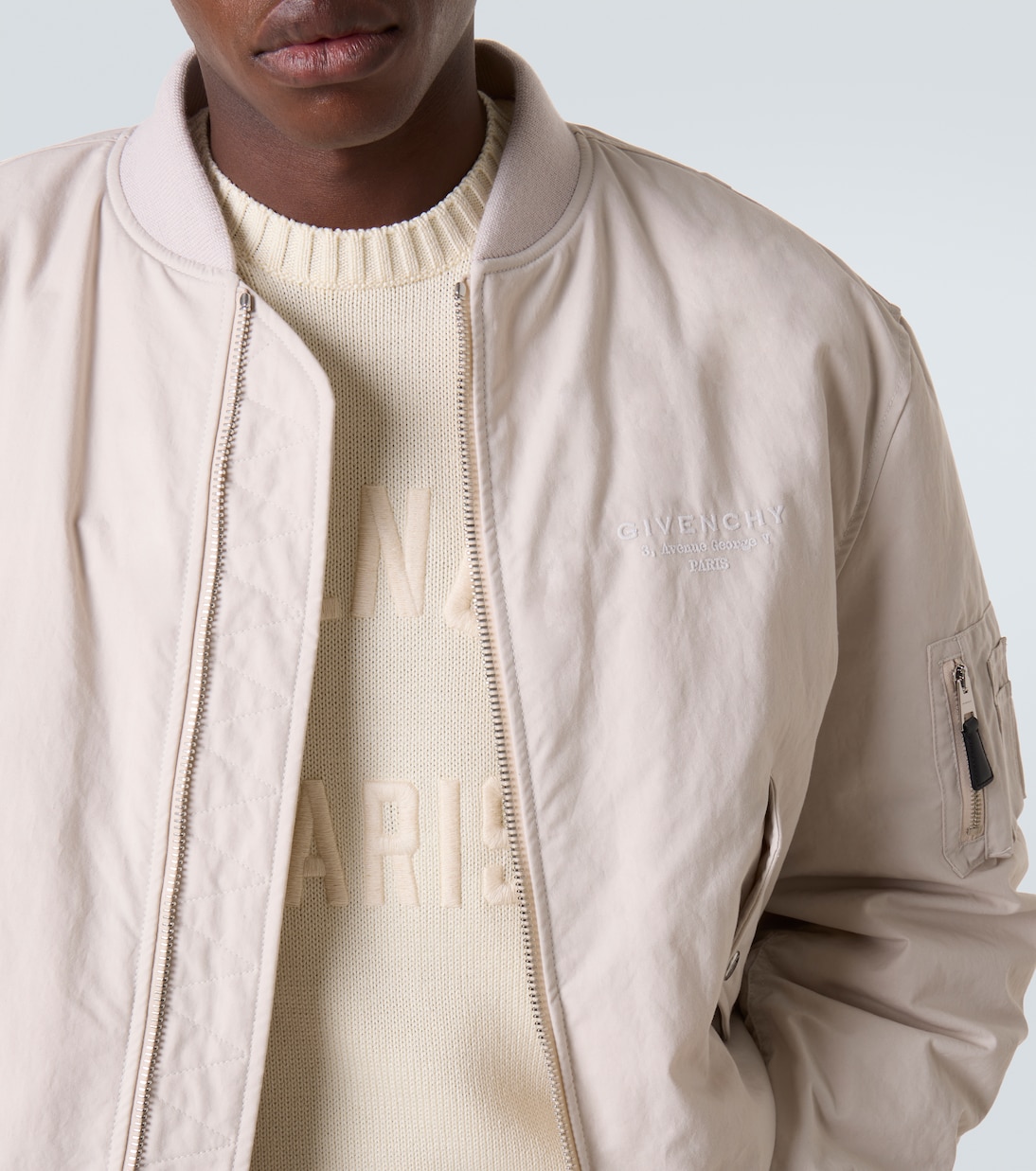 Givenchy Stamp cotton-blend bomber jacket | Givenchy