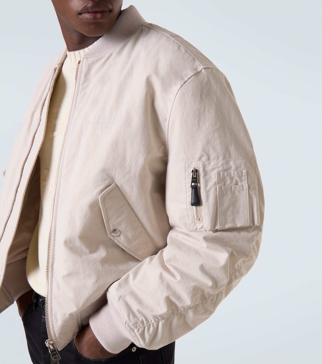 Givenchy Stamp cotton-blend bomber jacket | Givenchy