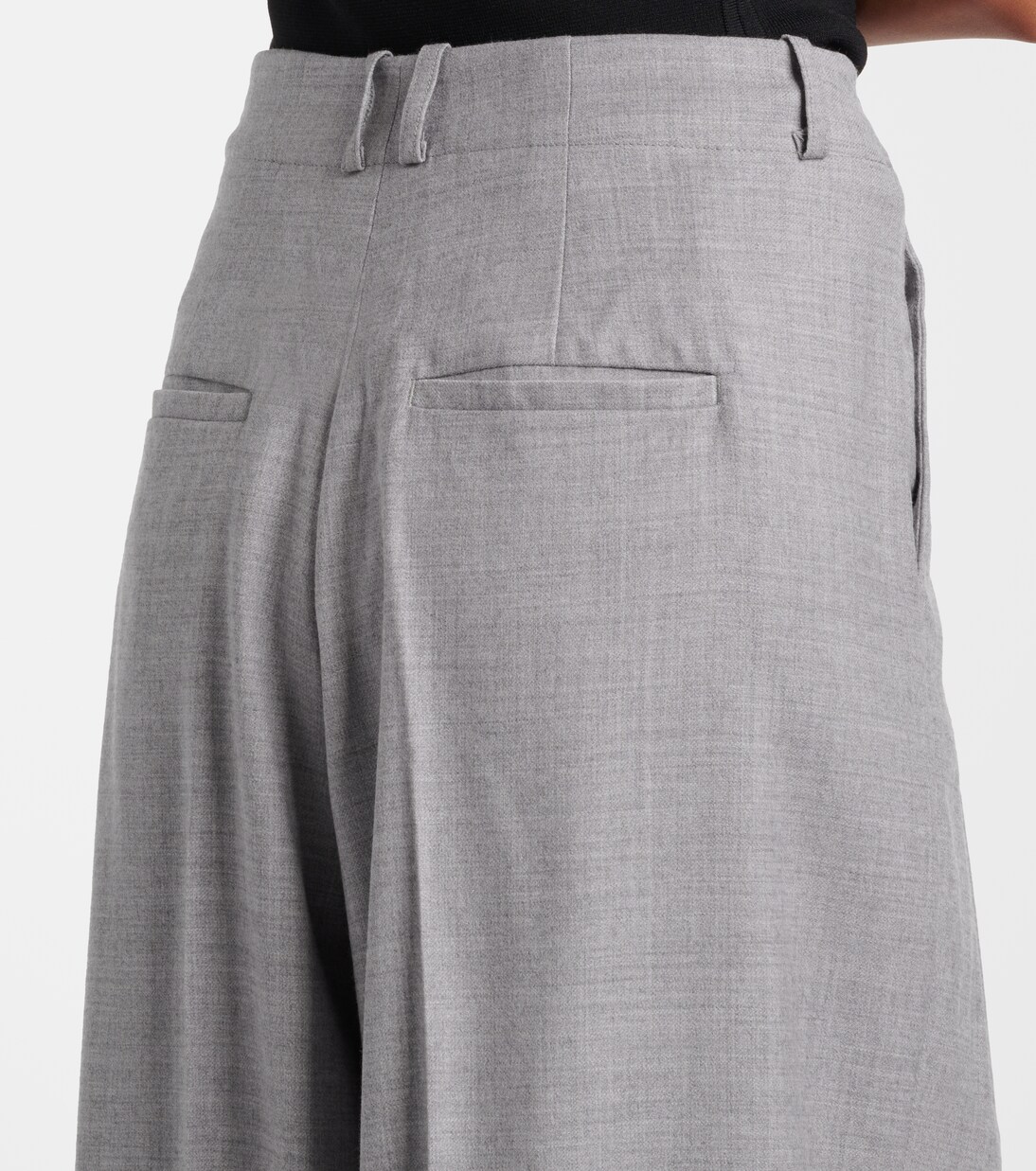 Weite Hose aus einem Wollgemisch  | Entire Studios