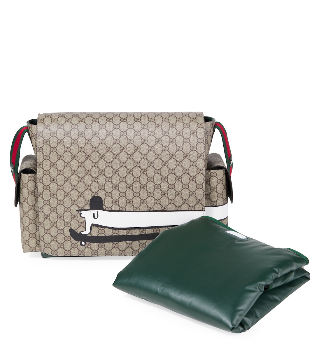 유아 - GG 캔버스 레더 기저귀 가방 | Gucci Kids