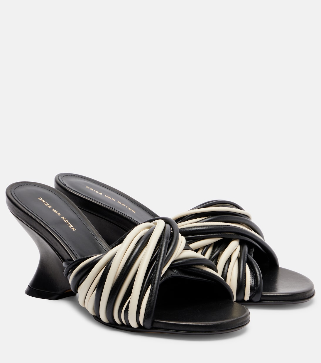 Wedge-Pantoletten 75 aus Leder | Dries Van Noten