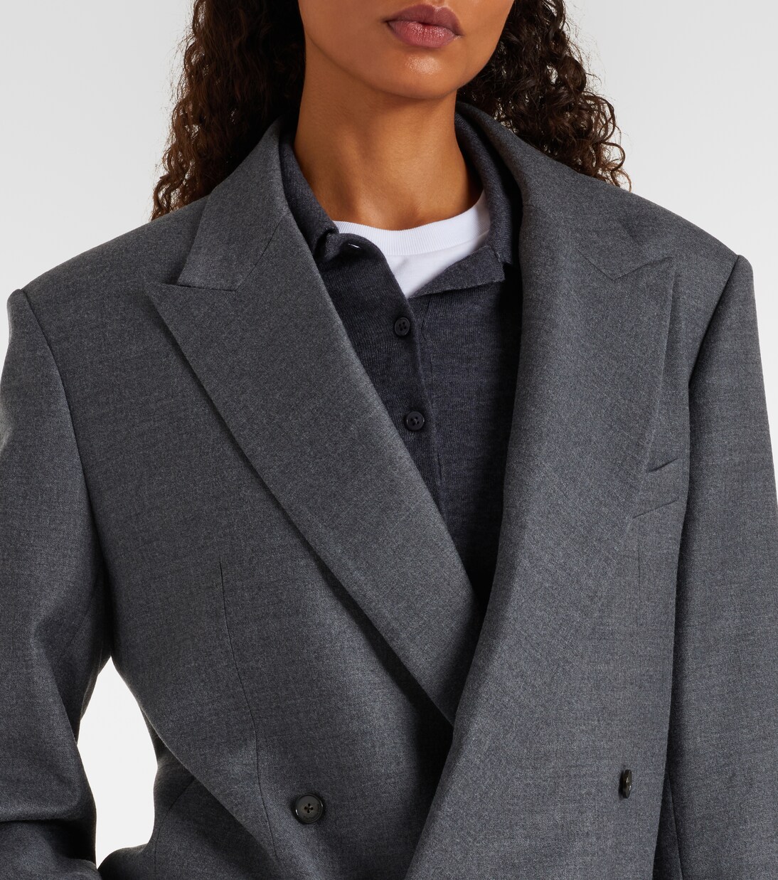 Blazer Newark en laine mélangée | The Frankie Shop