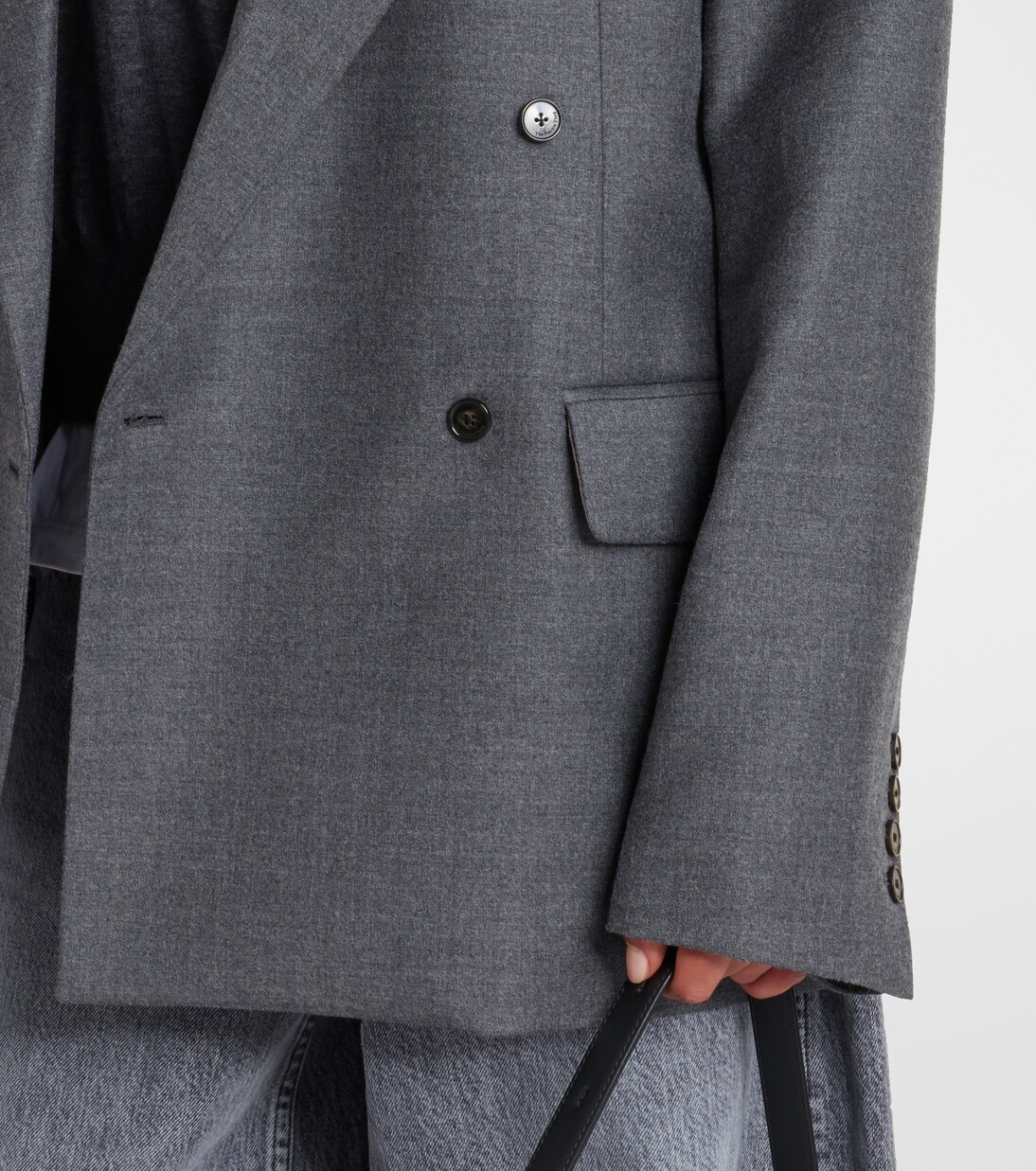 Blazer Newark en laine mélangée | The Frankie Shop