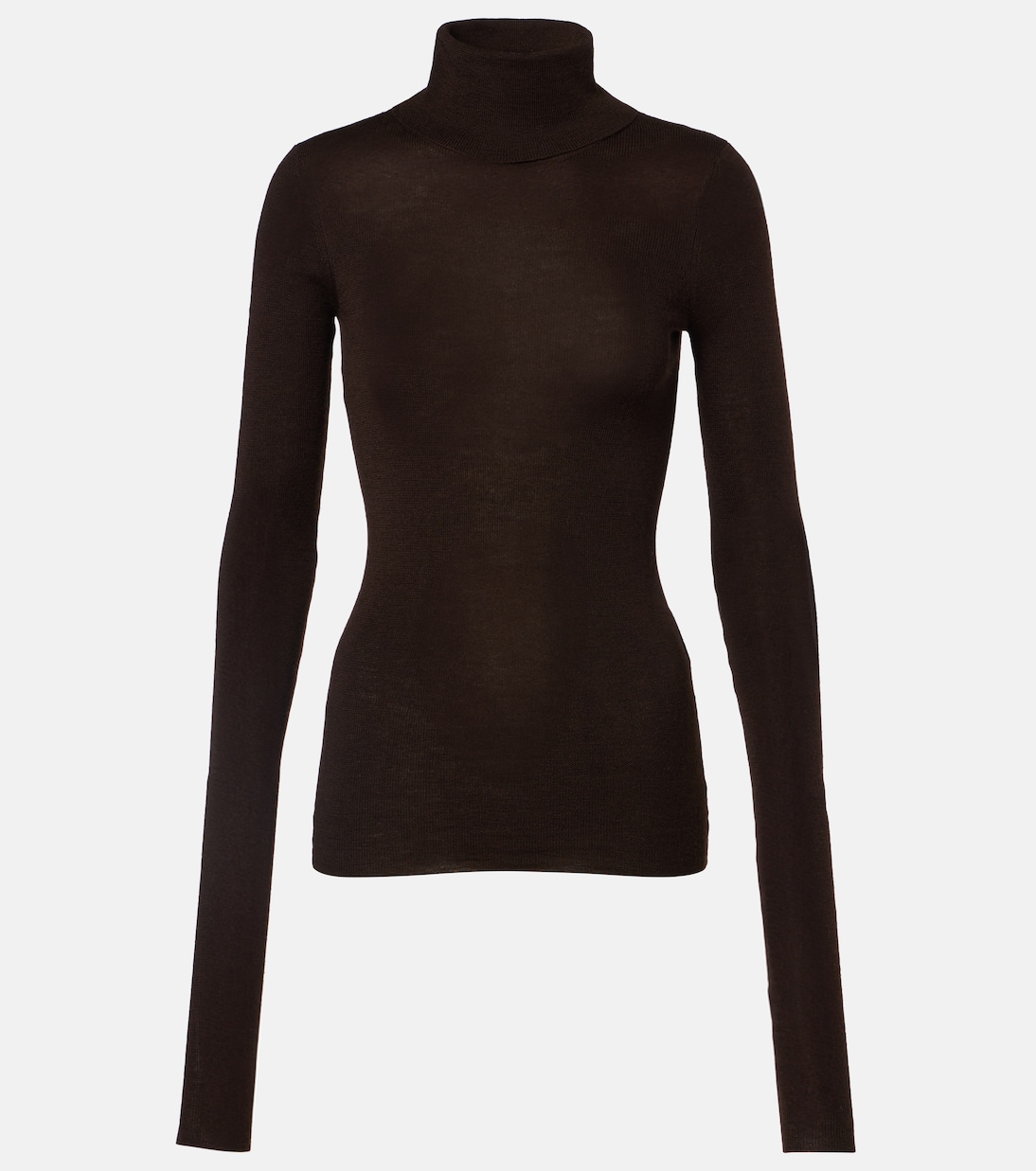 Utica Thin wool and silk turtleneck sweater | The Frankie Shop