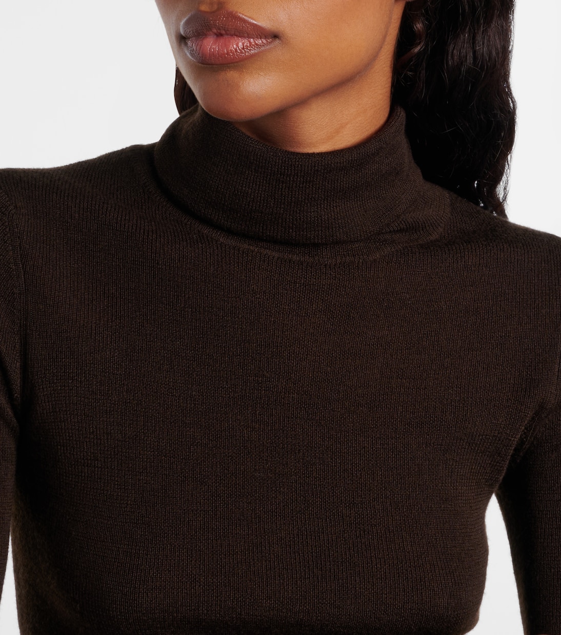 Utica Thin wool and silk turtleneck sweater | The Frankie Shop