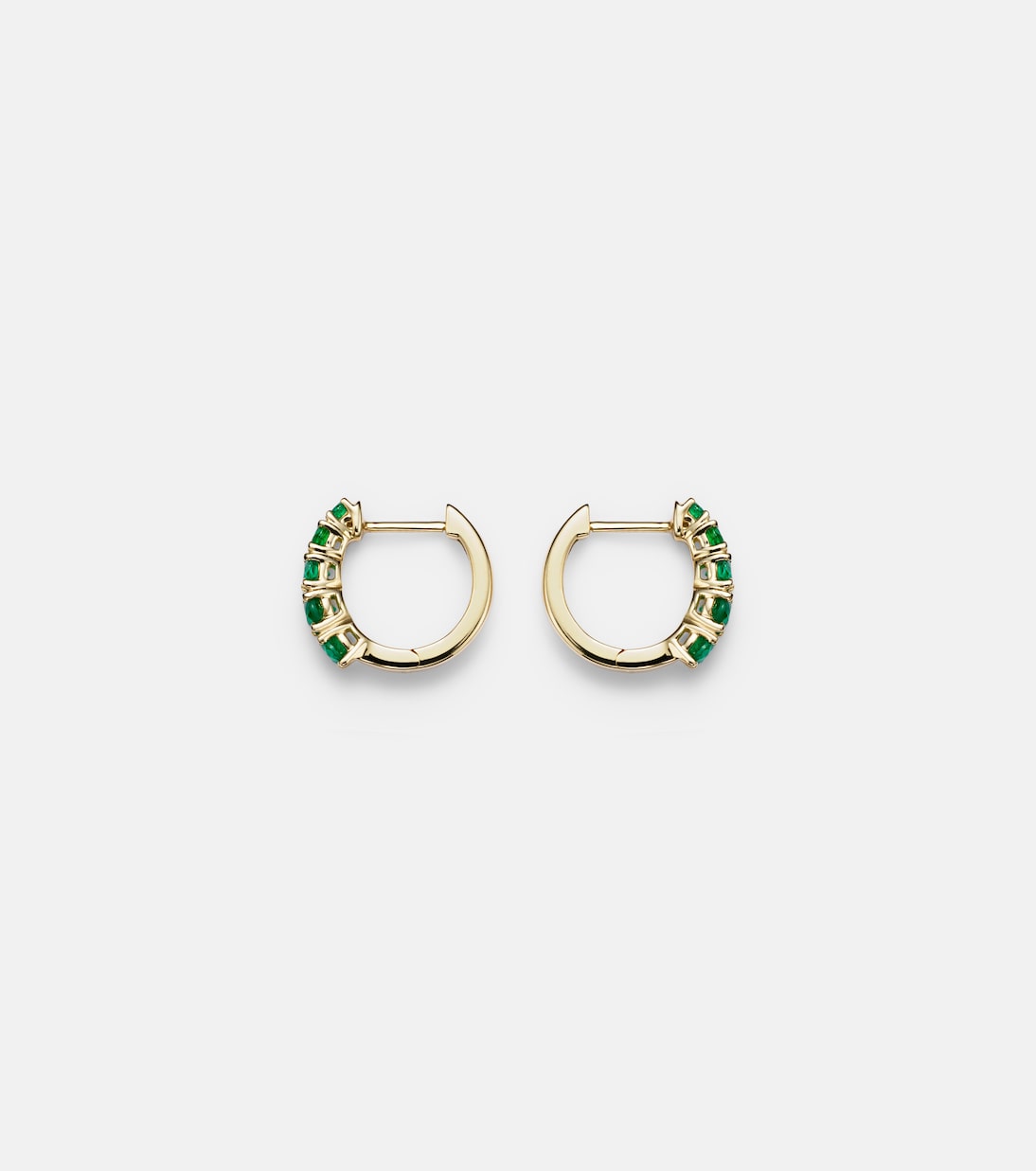 Boucles d'oreilles Graduated en or 18 ct et émeraudes | Anita Ko