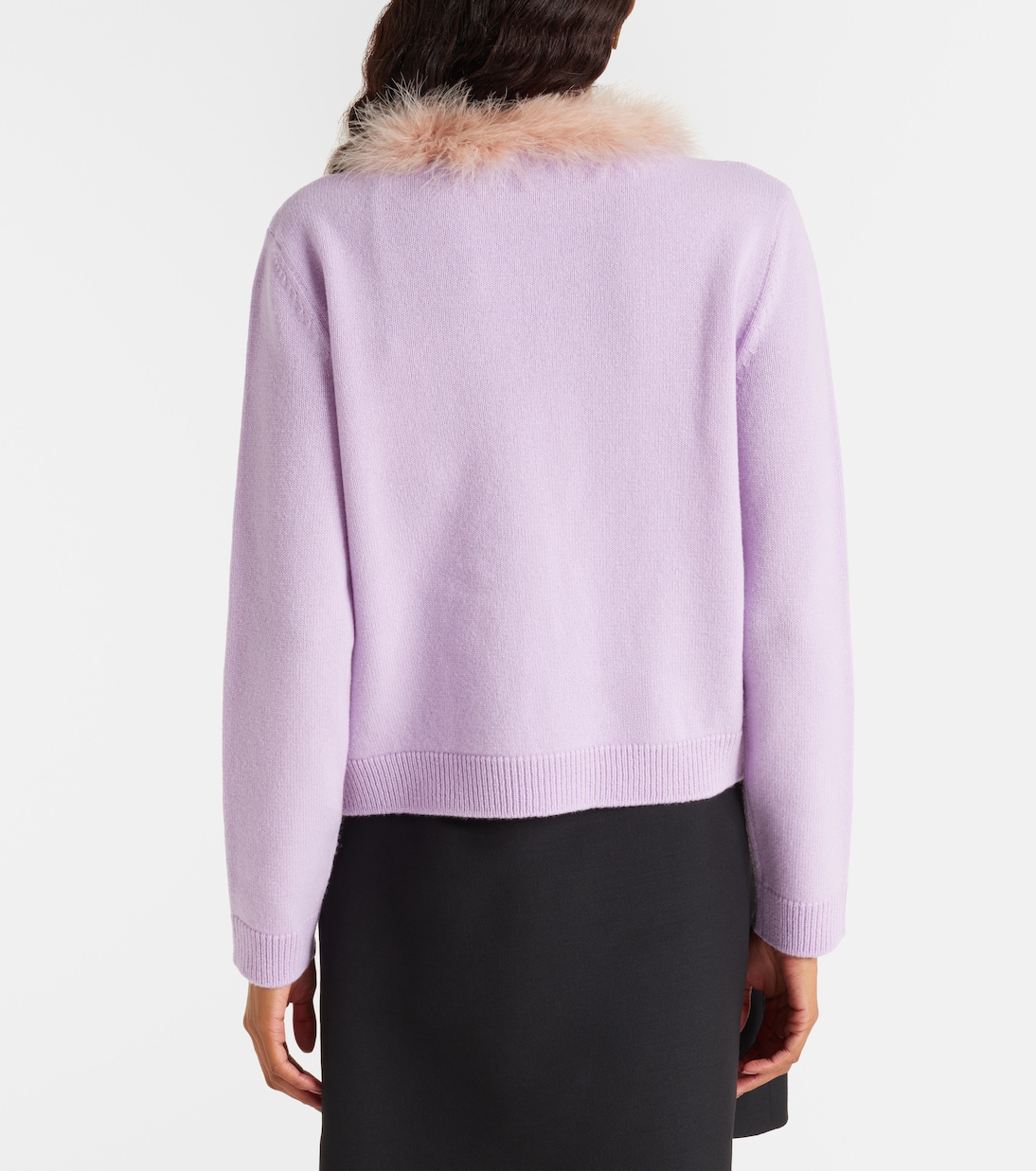 Cardigan aus Schurwolle mit Federn | Valentino