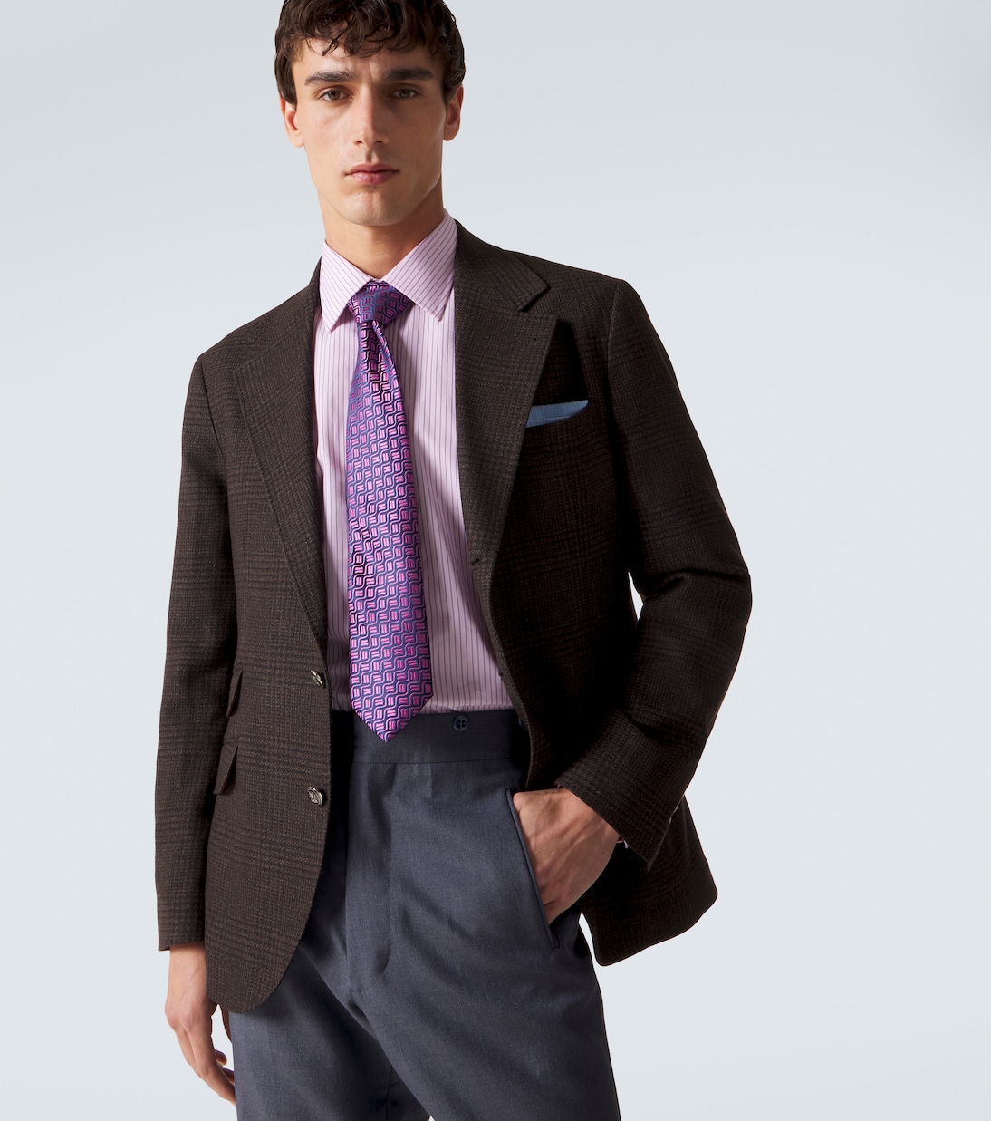 Cravatta in jacquard di seta | Charvet