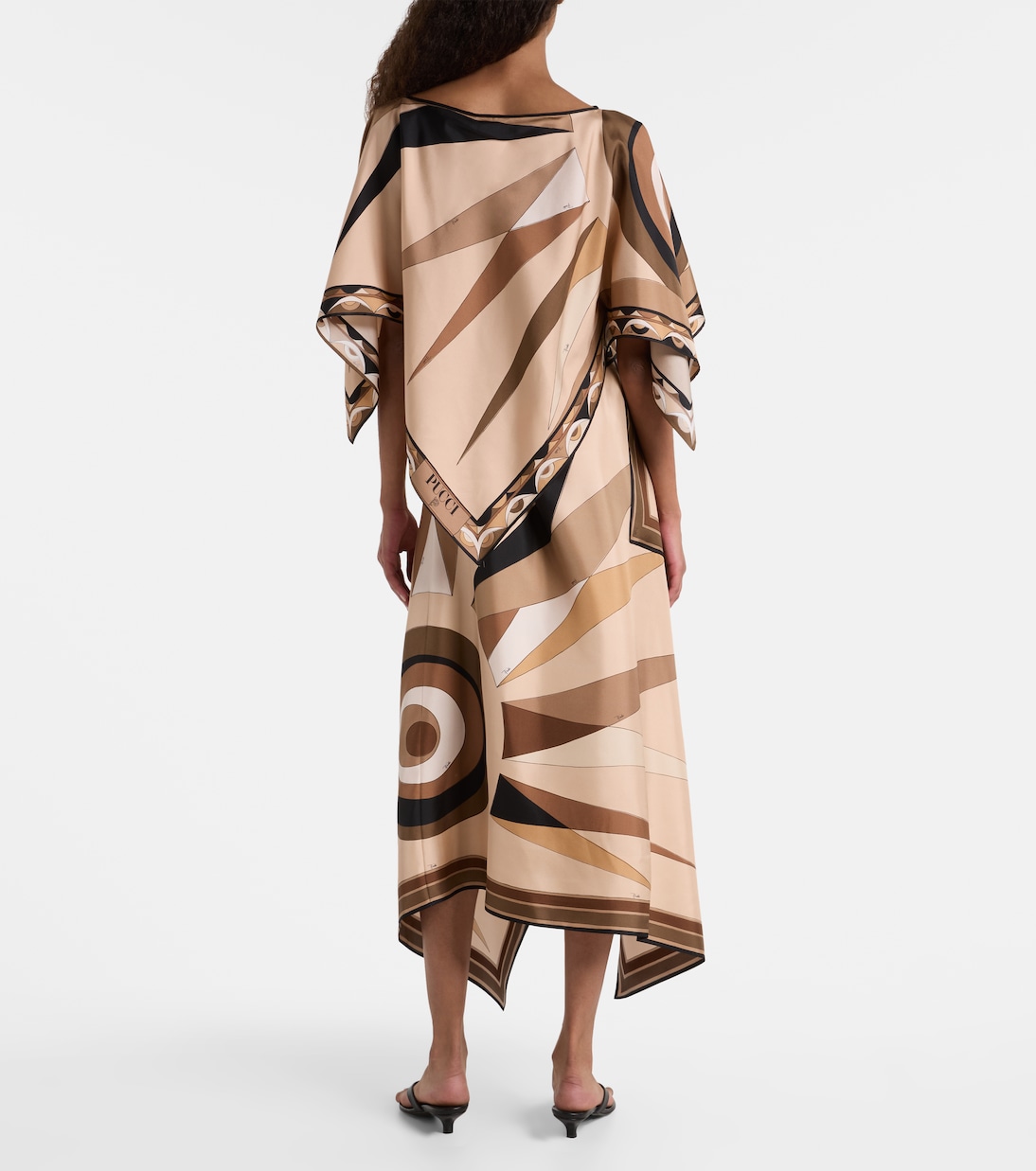 Hawaii silk satin cape | Pucci