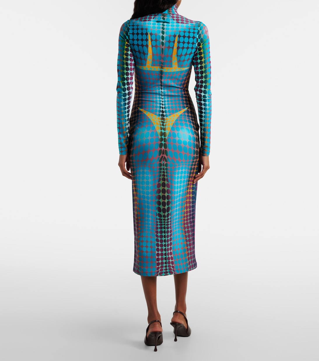 Printed midi dress | Jean Paul Gaultier