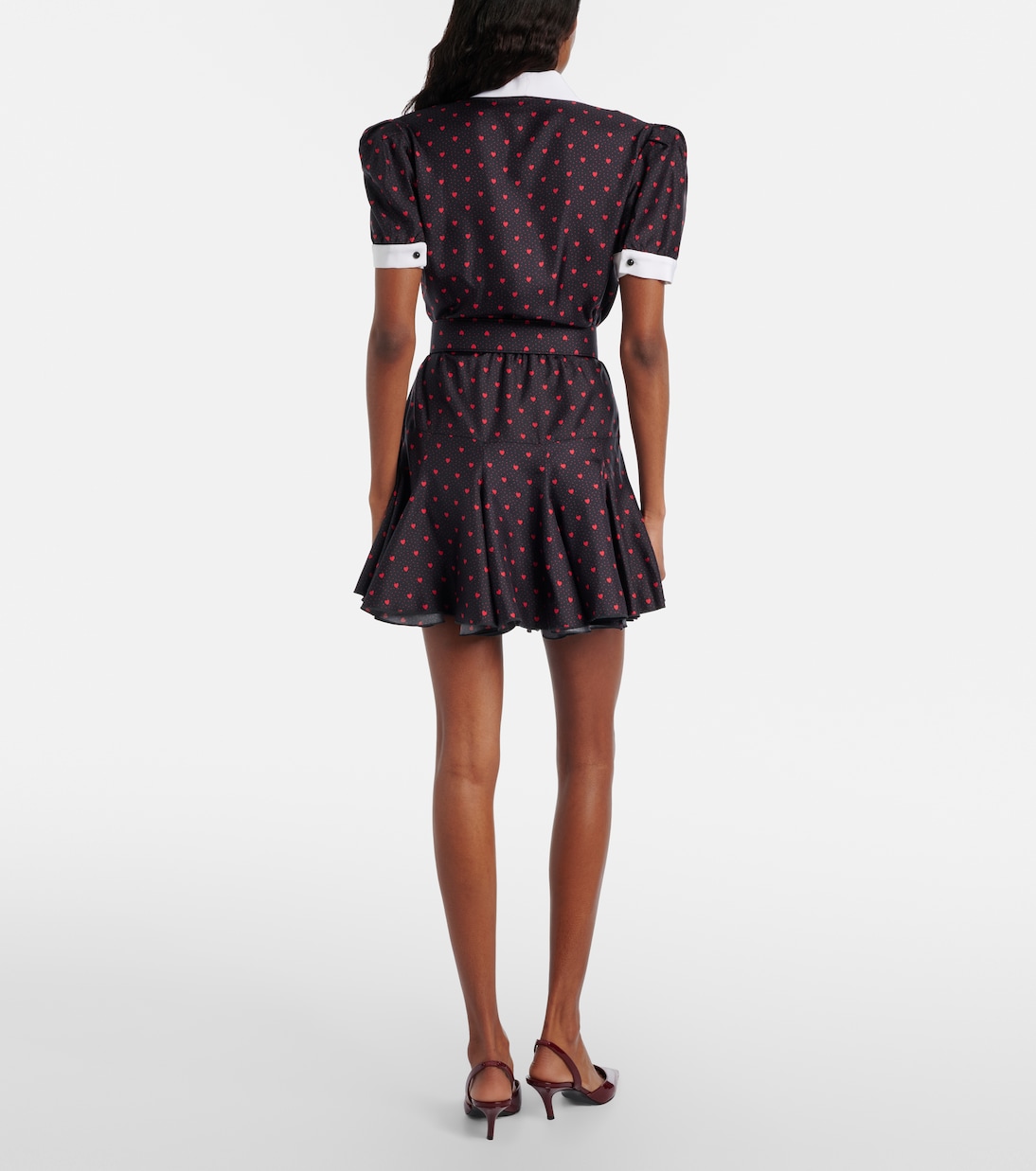 Bedrucktes Minikleid aus Seiden-Twill | Rodarte