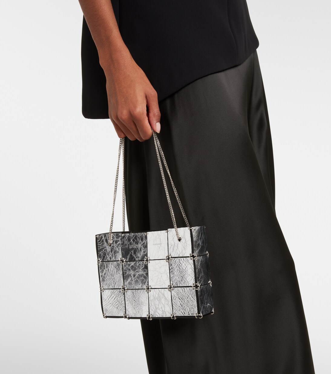 Bolso Emma Mini de piel metalizada | Khaite