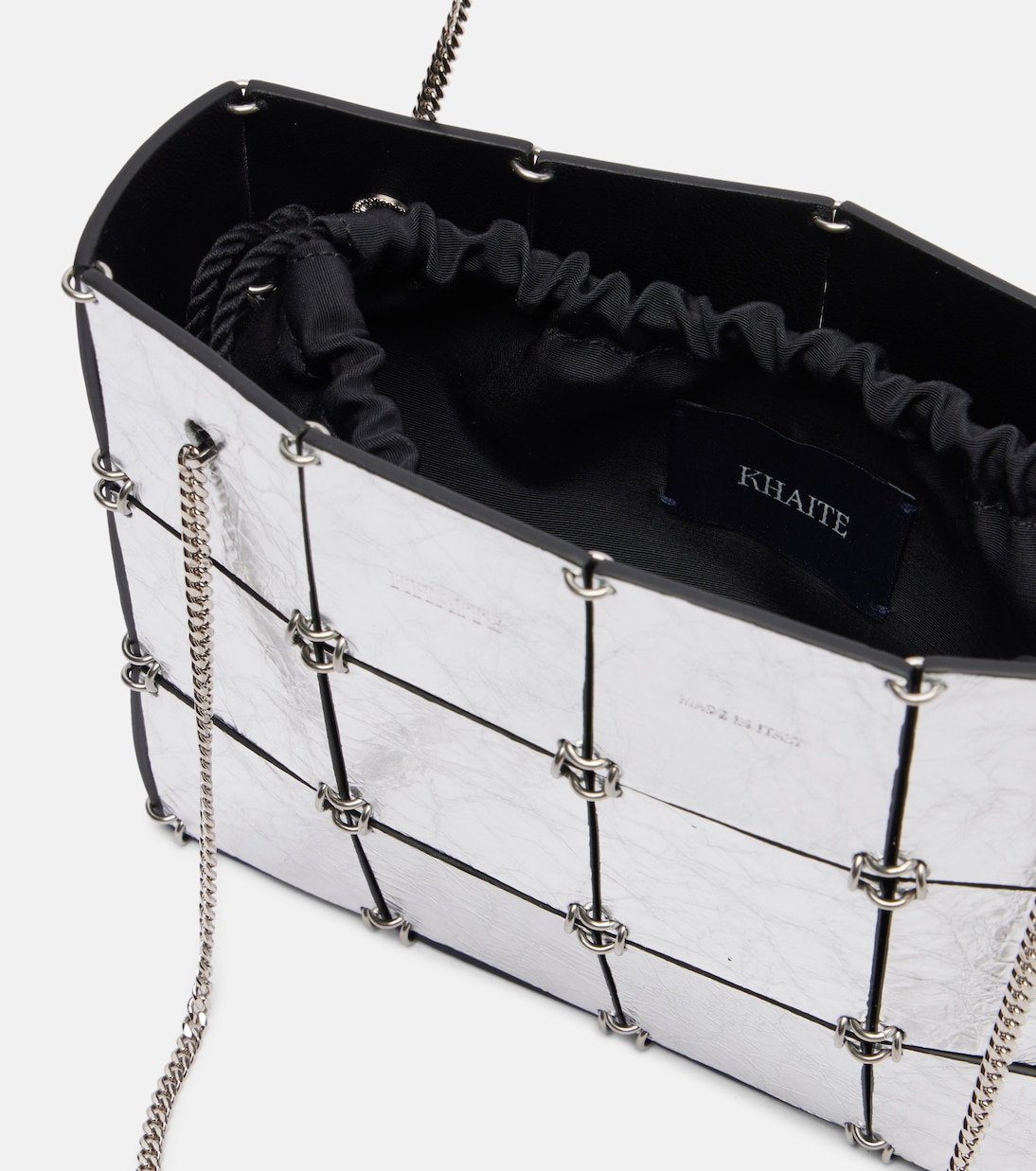 Bolso Emma Mini de piel metalizada | Khaite