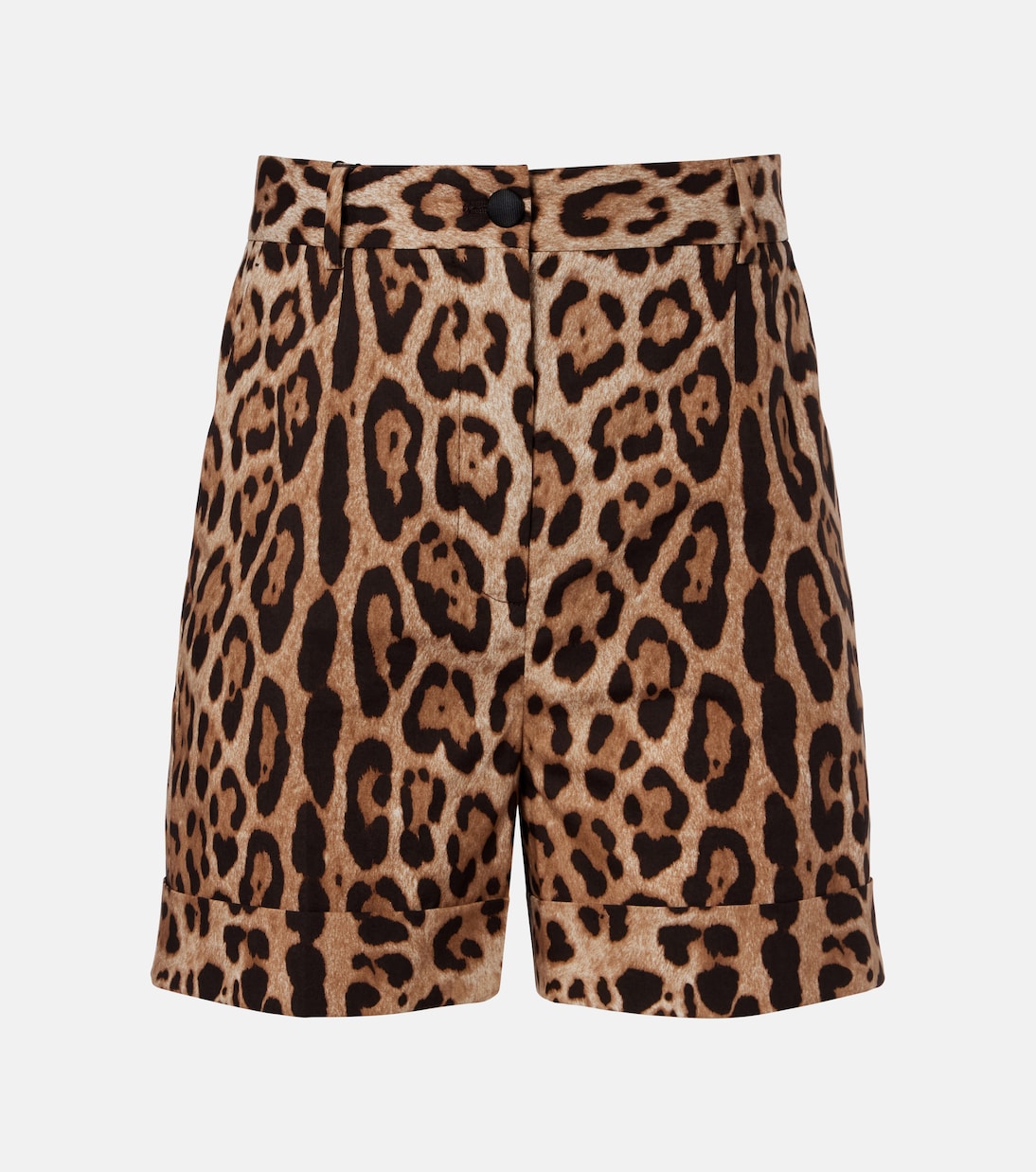 Leopard-print cotton Bermuda shorts | Dolce&Gabbana