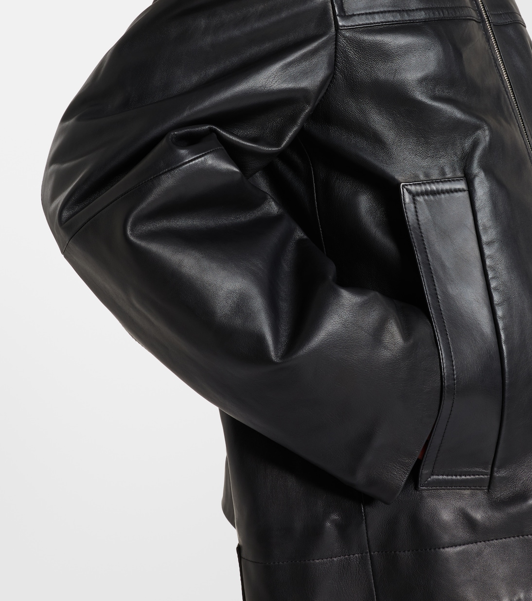 Oversized leather jacket | Sportmax