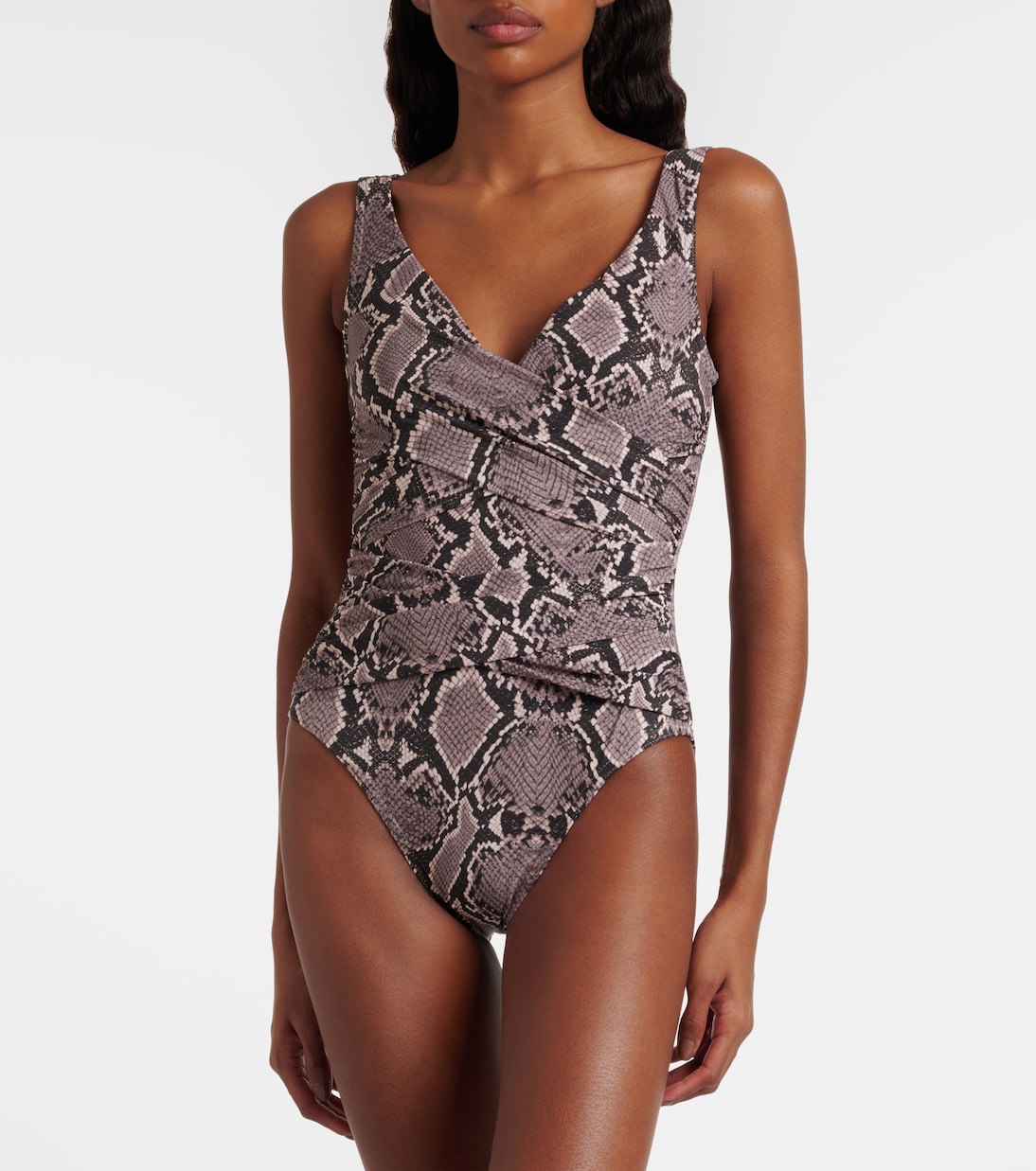 Lilith snake-effect swimsuit | Karla Colletto