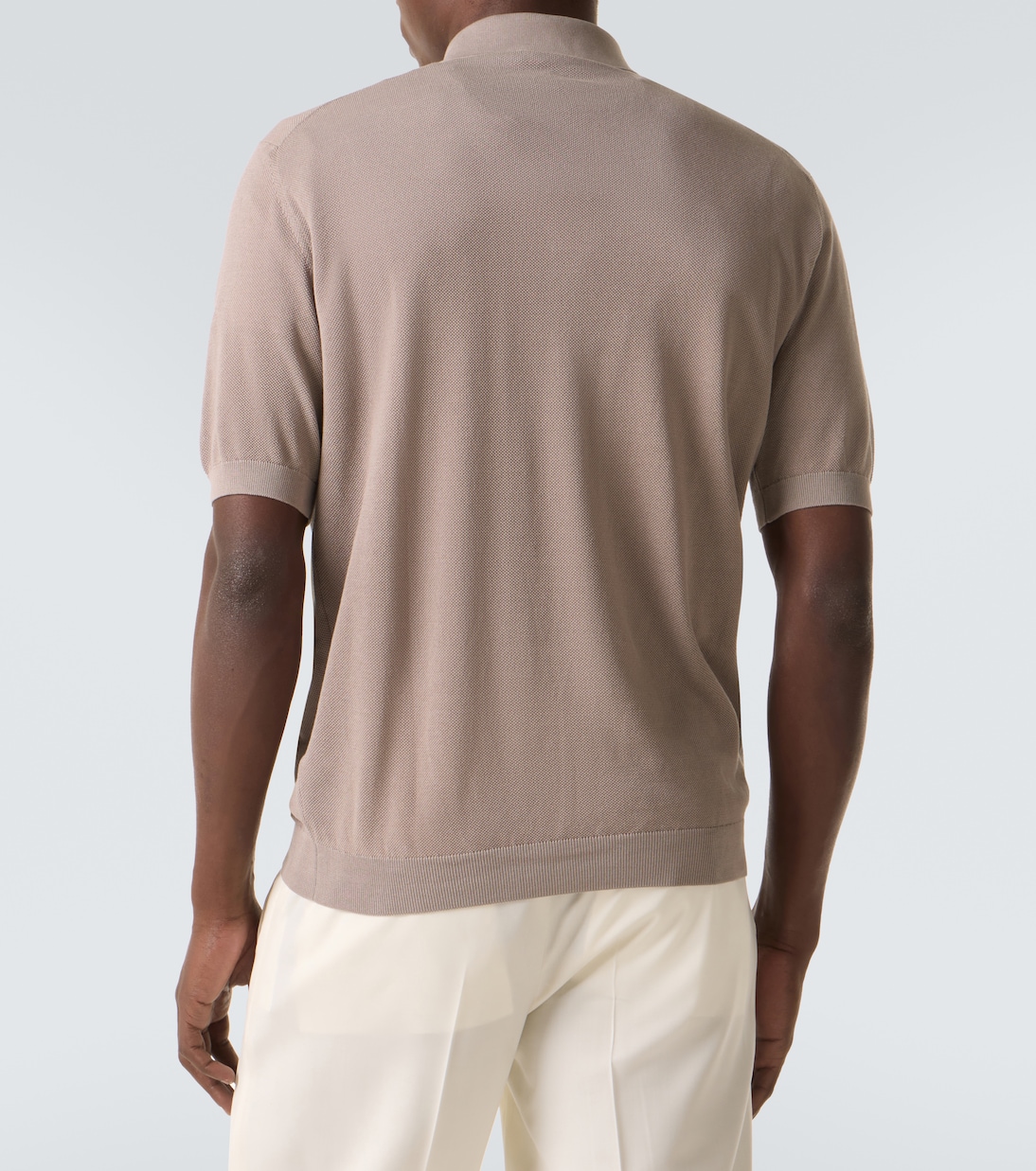 Cotton piqué polo shirt | Lardini