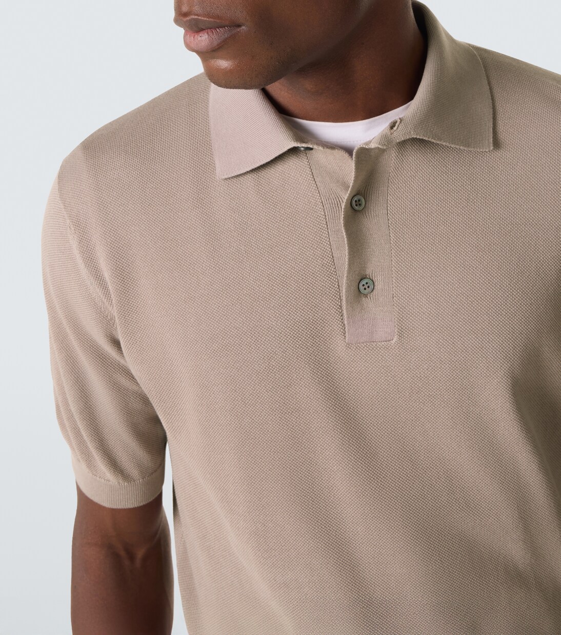 Cotton piqué polo shirt | Lardini