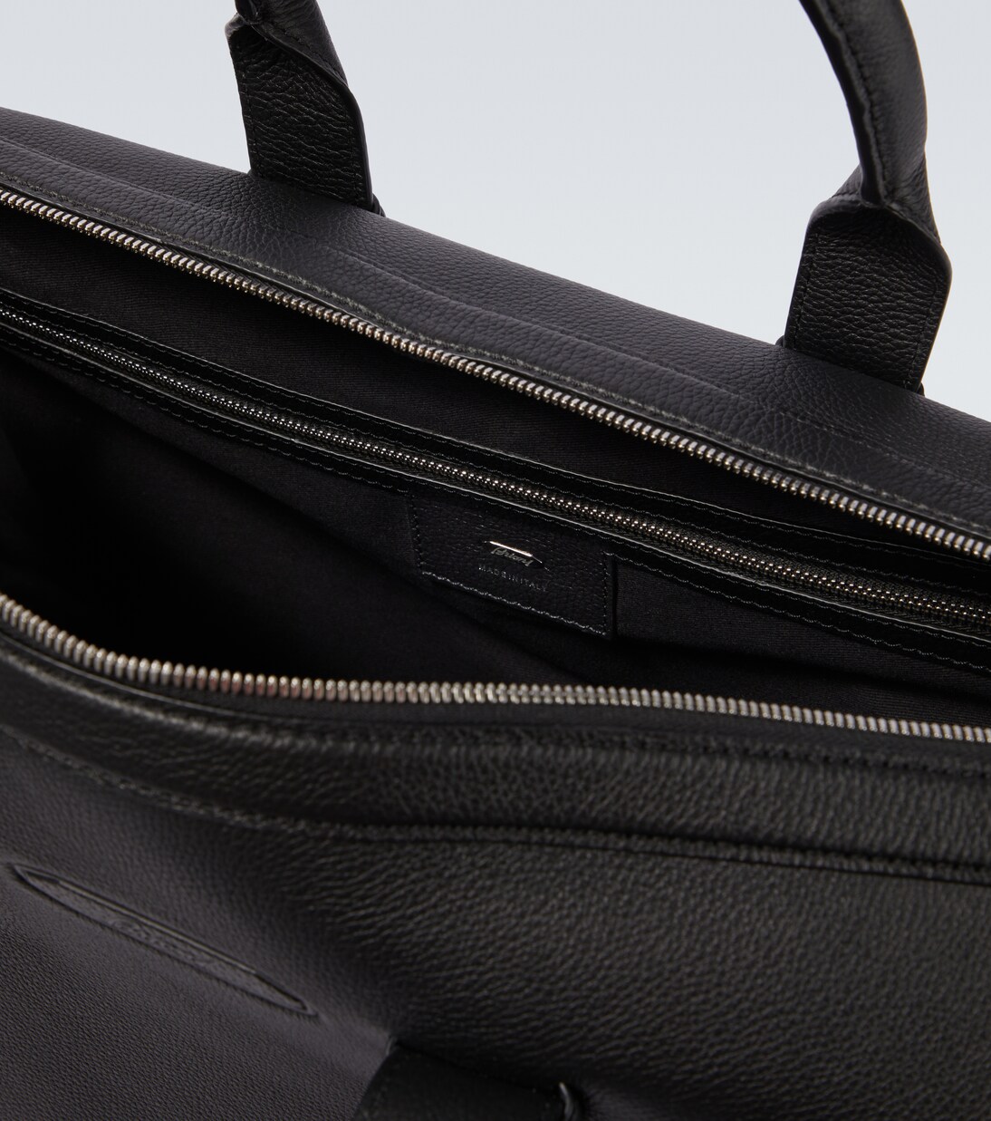 Leather duffel bag | Brioni