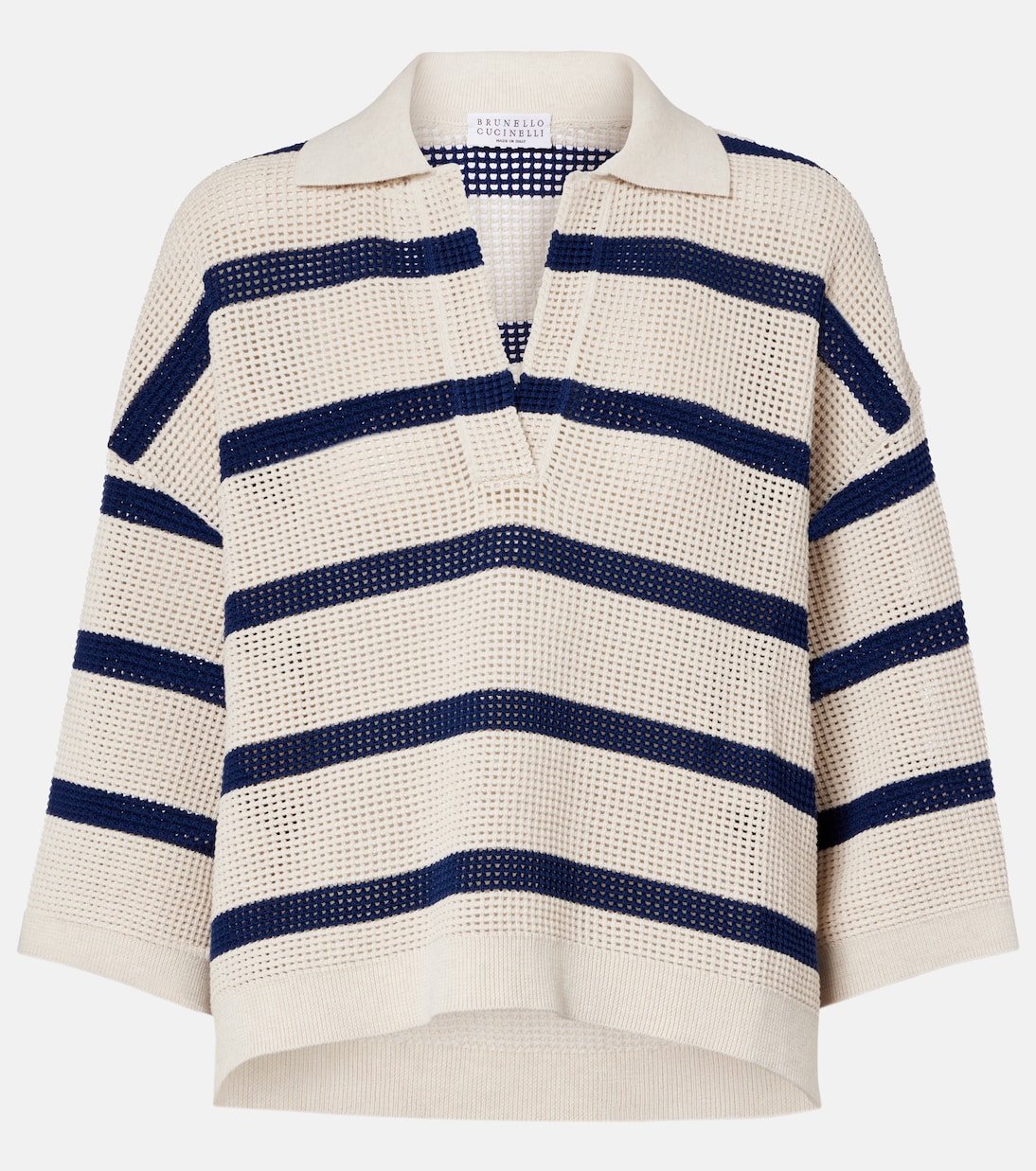 Polopullover aus Baumwolle | Brunello Cucinelli