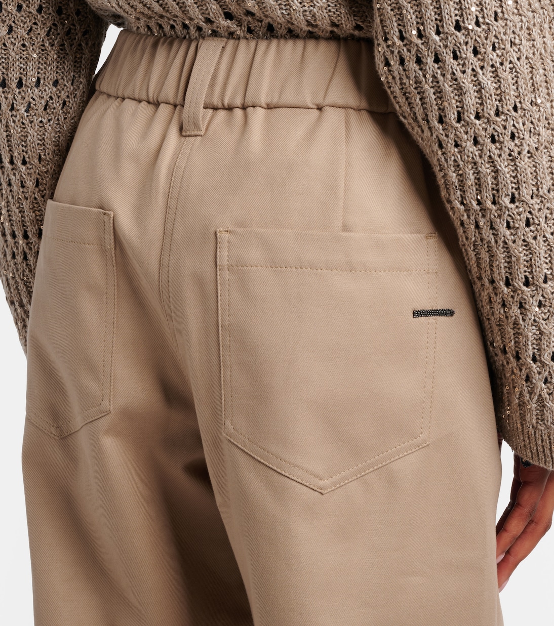 Gerade Hose aus einem Baumwollgemisch | Brunello Cucinelli