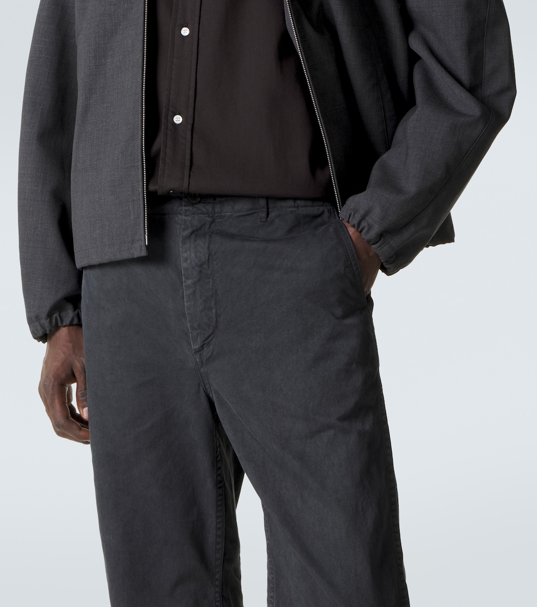 Cotton straight chinos | Auralee